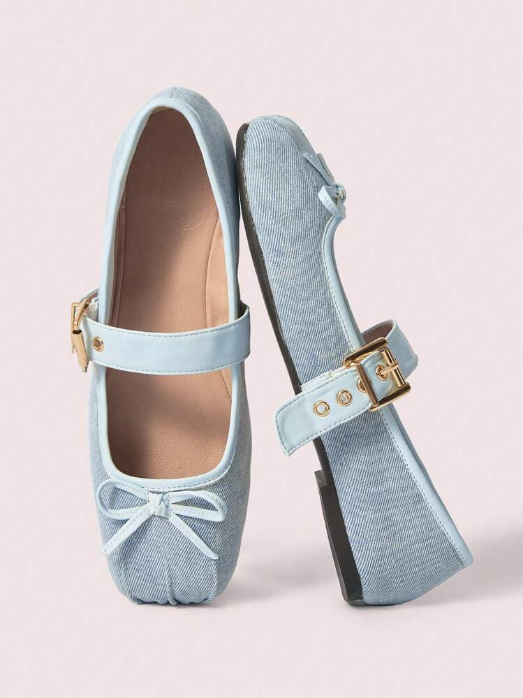 CUCCOO DOLLMOD Elegant Ballet Mary Jane Flat Shoes For Women Spring Shoes Spring Break Easter For Christmas Spring Shoes | SHEIN