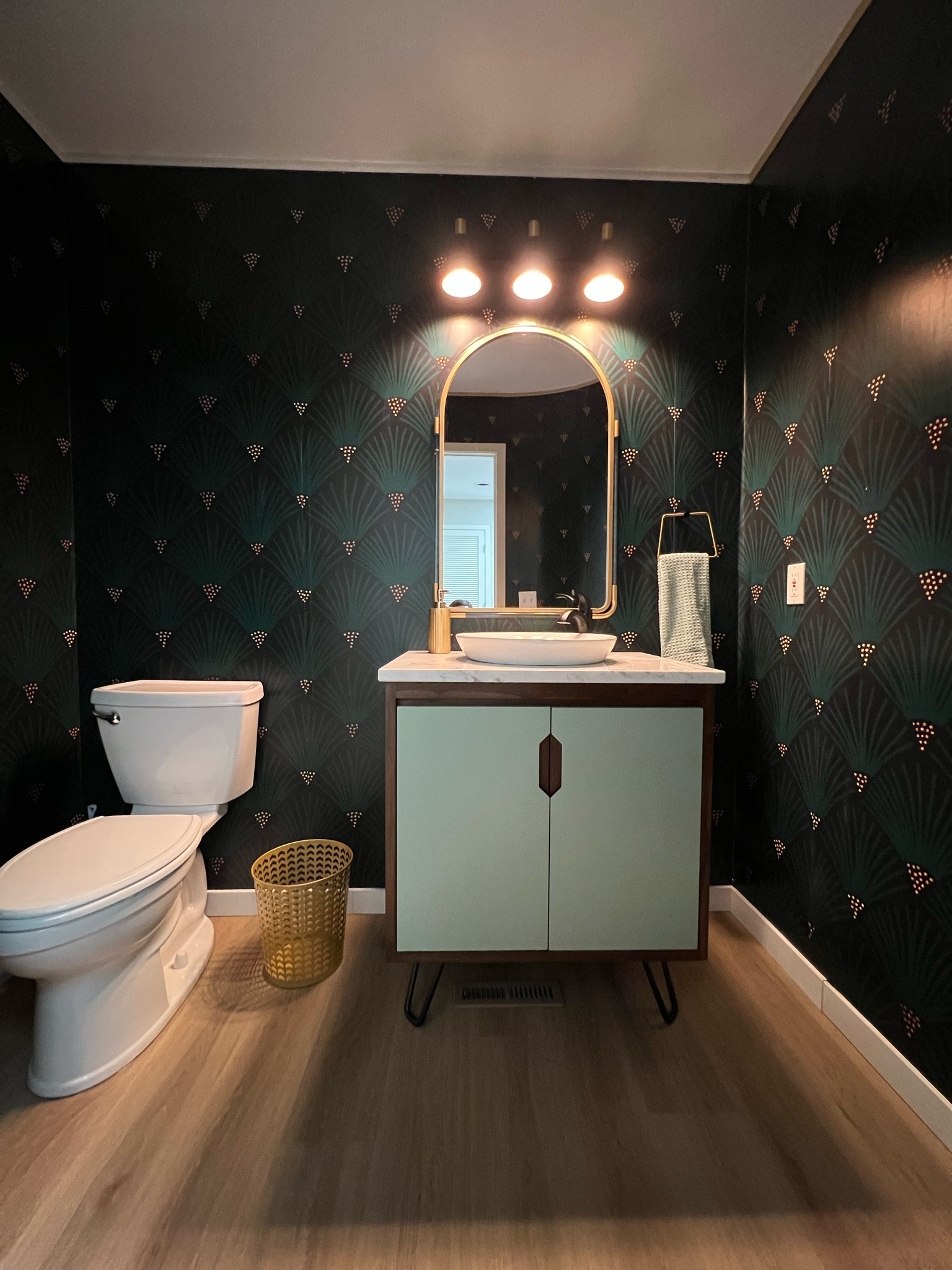 The most amazing, moody powder room of all time! 

#LTKsalealert #LTKstyletip #LTKhome