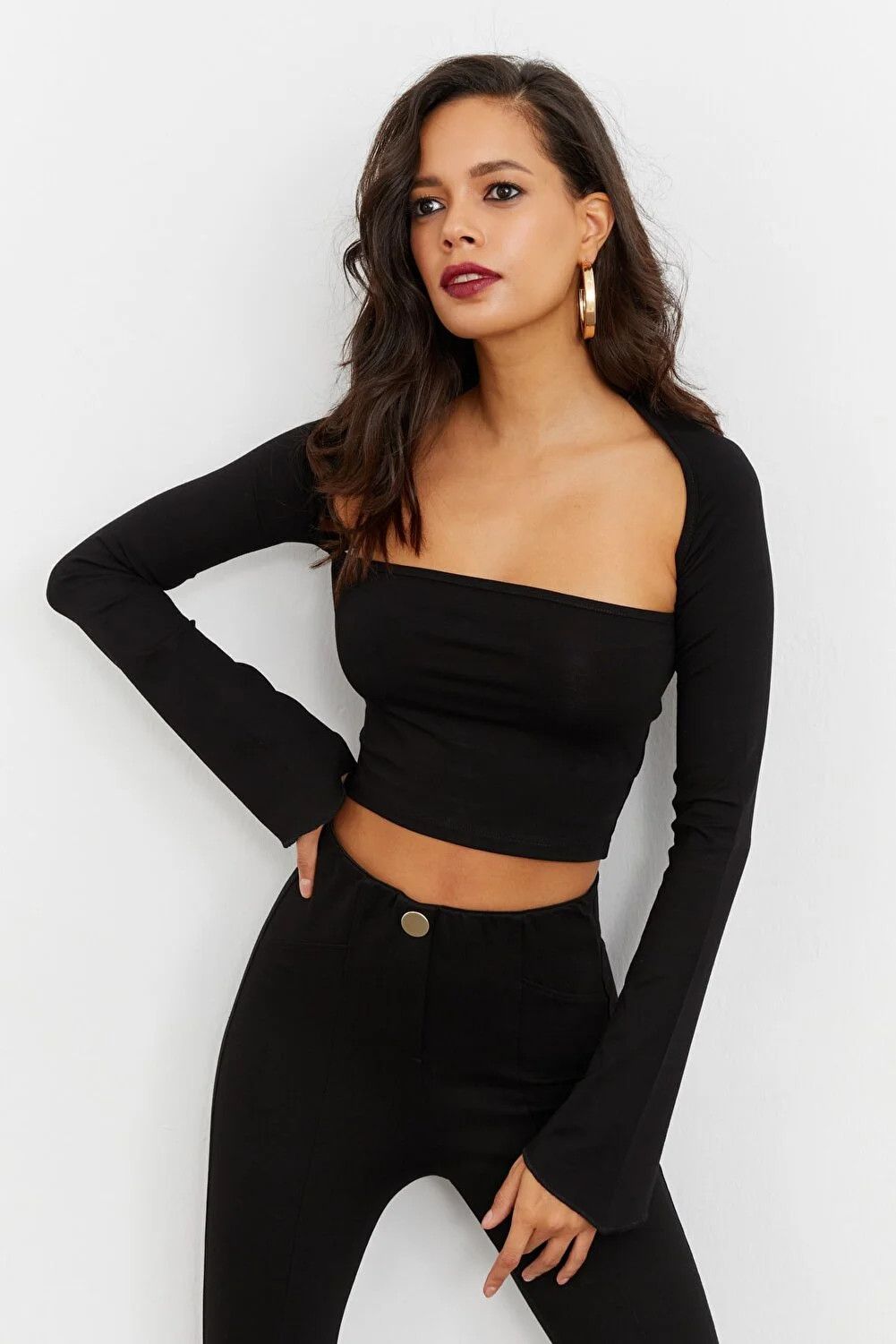 Cool & Sexy Bluse - Schwarz - Figurbetont Fast ausverkauft | Trendyol DE