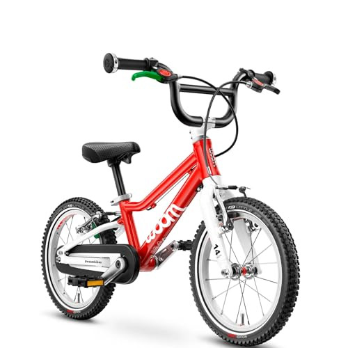woom 2 Children’s Bicycle for Kids 3-4.5 Years Old, 14-Inch Wheels, Lightweight Bike with Handbrake & Chain Guard, Boys & Girls - Red | Amazon (US)
