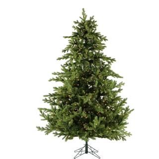 Christmas Time 7.5 in. Pre-Lit Virginia Fir Artificial Christmas Tree with Lights CT-VF075-SL - T... | The Home Depot