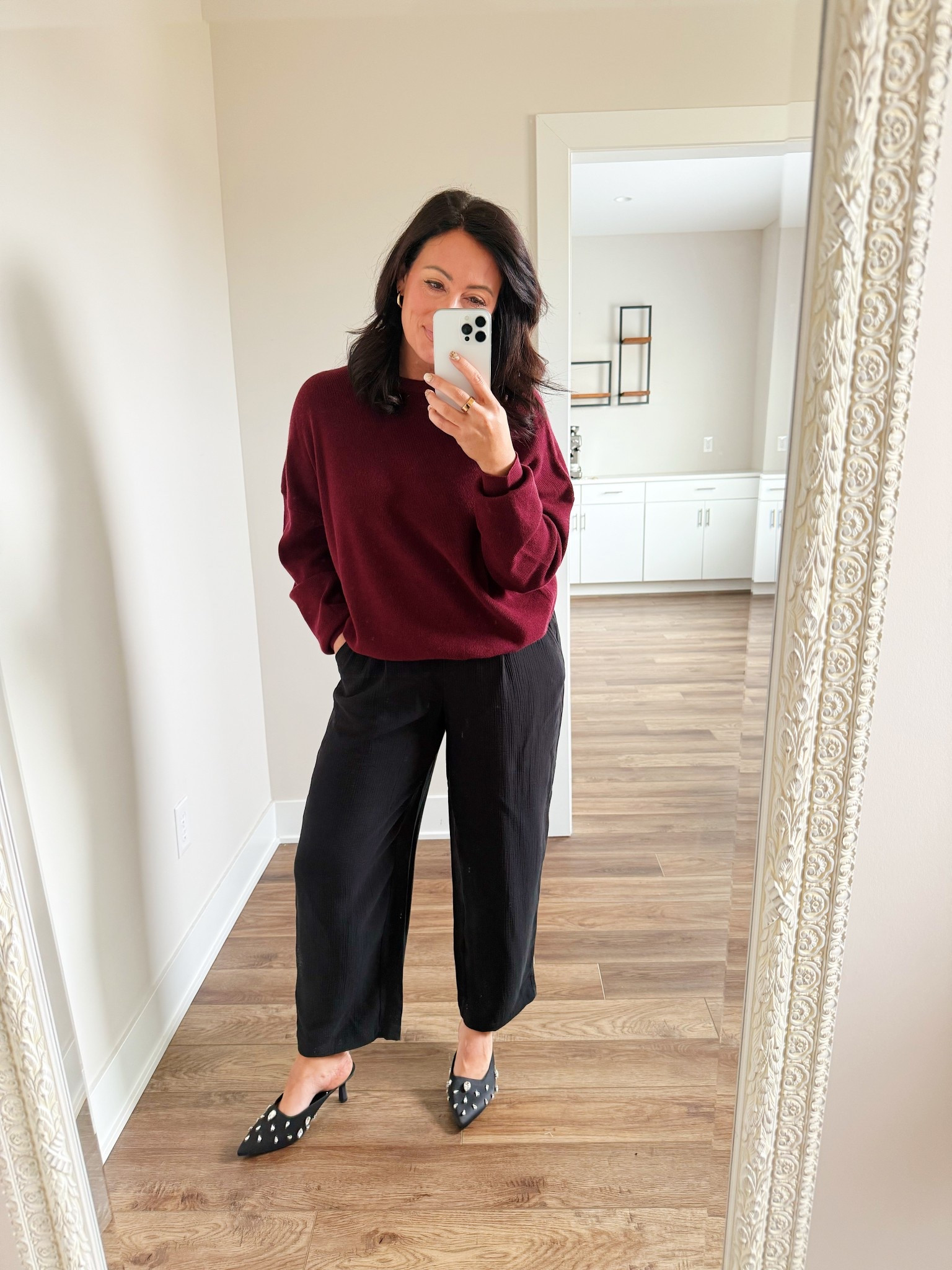 TARGET 🎯 TUESDAY
• medium sweater - oversized fit 
• medium pants - I’m 5’4
• heels true to size - very comfy 


#LTKSaleAlert #LTKgrwm #LTKFindsUnder50