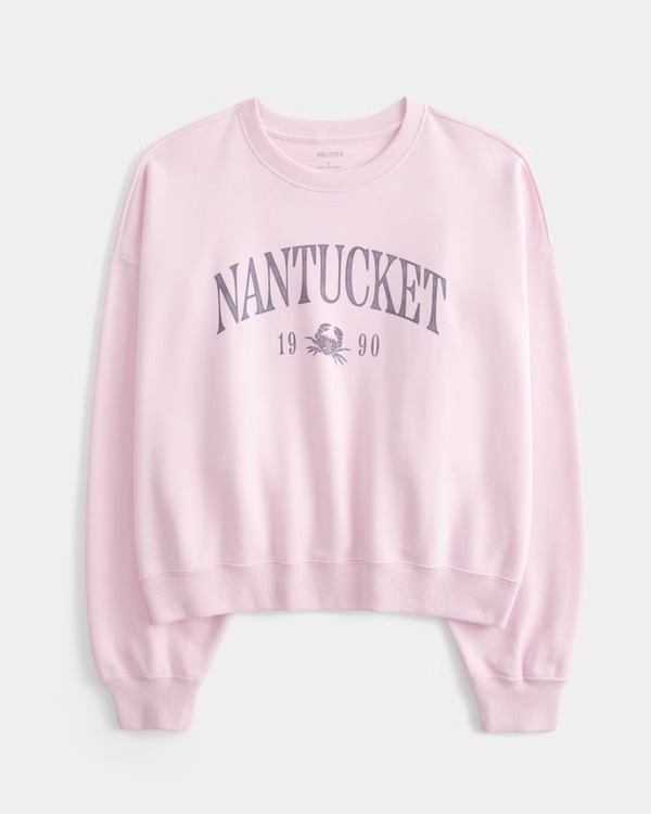 Easy Nantucket Graphic Sweatshirt | Hollister (US)
