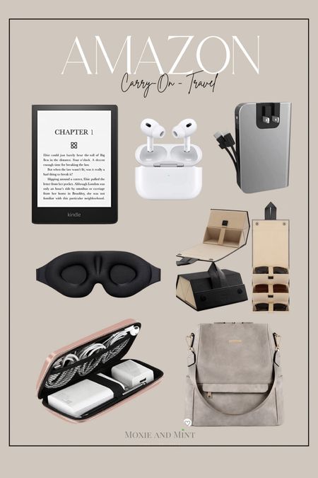Carry on Travel Essentials from Amazon! 

We all need a pair of AirPods. Sunglasses, charger, eye mask, kindle and a good bag

#LTKunder100 #LTKFind #LTKtravel