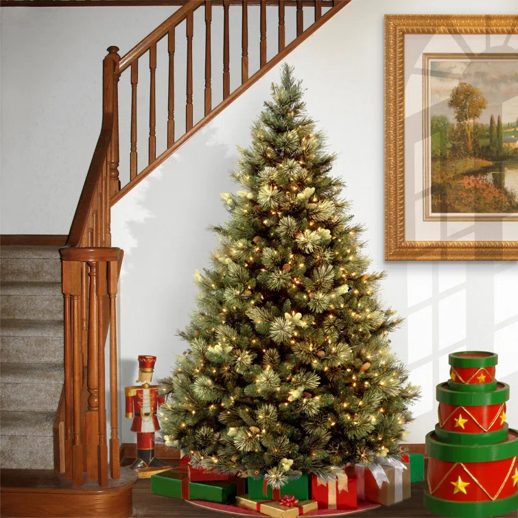 Isenhour Lighted Artificial Pine Christmas Tree | Wayfair North America