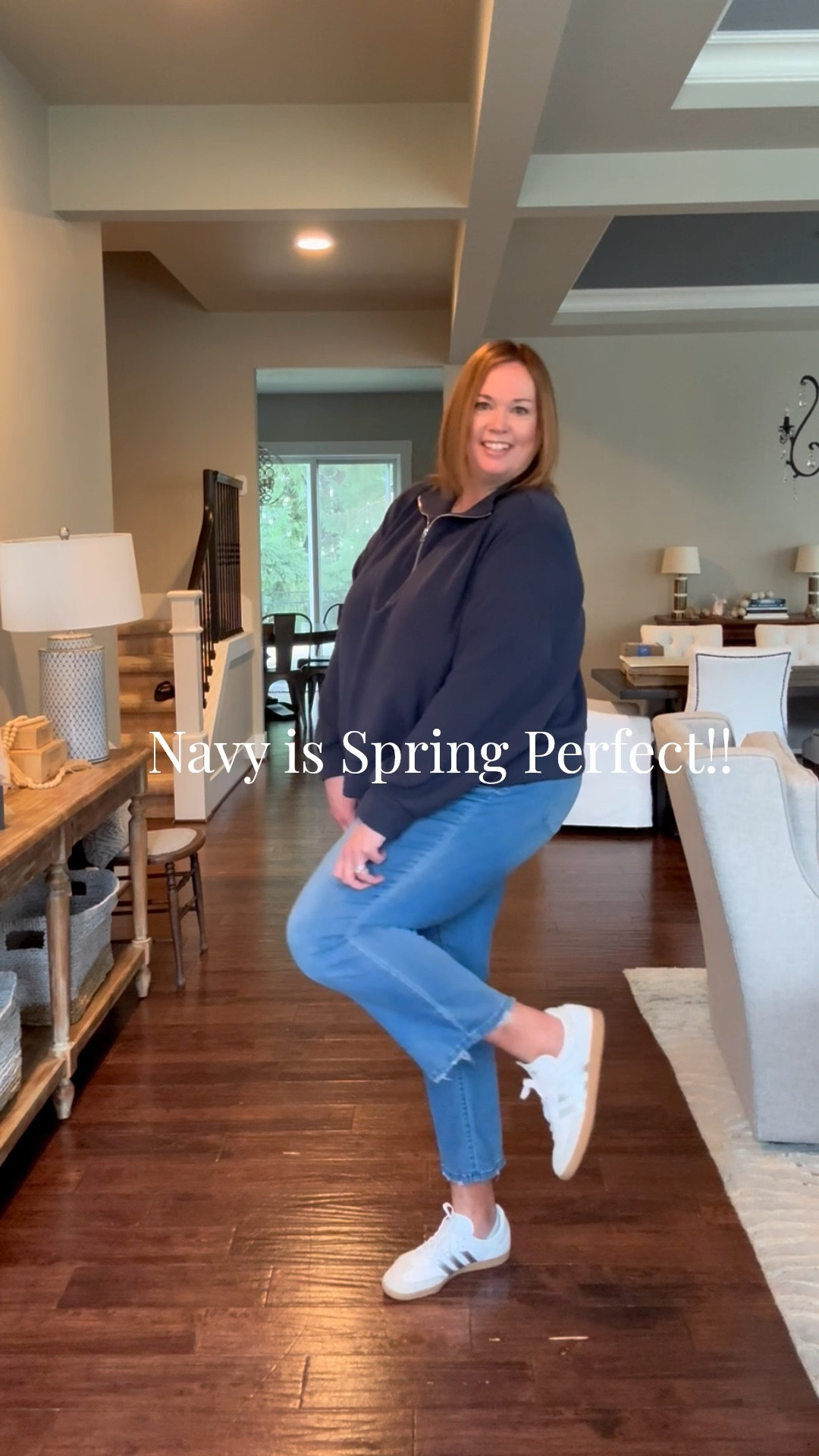 Blue is definitely the hue of the season! There is something about a crisp navy that feels so much more fresh and intentional for spring than basic black. I am living in this navy Varley sweatshirt—the quality is unmatched and it’s the perfect weight for those breezy transition days.
Pairing it with my absolute favorite denim and white sneakers for an easy, elevated look that works for errands, coffee runs, or school drop-offs.

@Varley @adidas

#SpringStyle #Varley #ElevatedCasual #NavyBlue #SpringOutfit #DenimDaily #StreetStyle

#LTKPlusSize #LTKootd #LTKTall