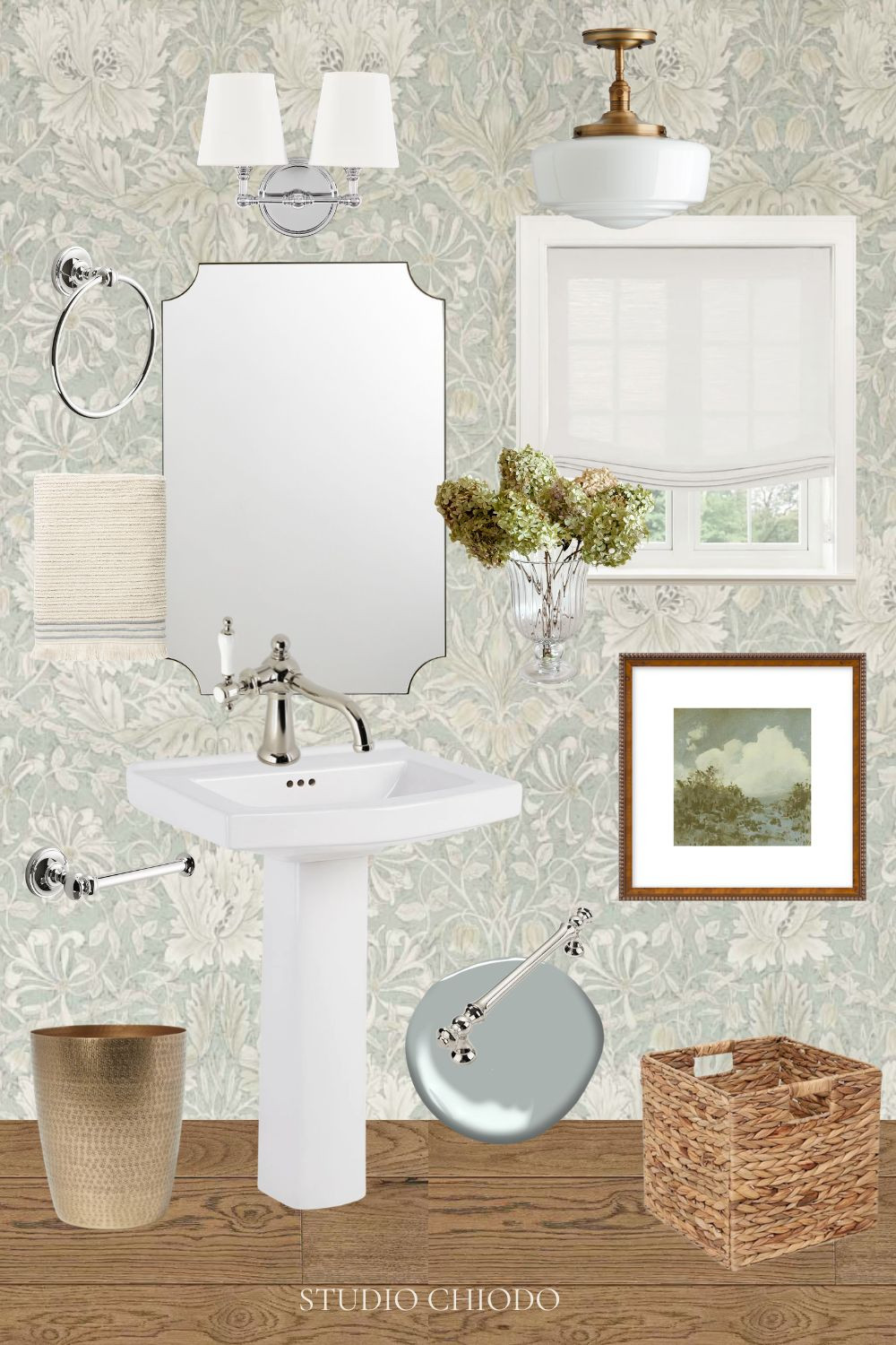 Powder Room Inspo!

Paint Color: Boothbay Gray by Ben Moore
 

 