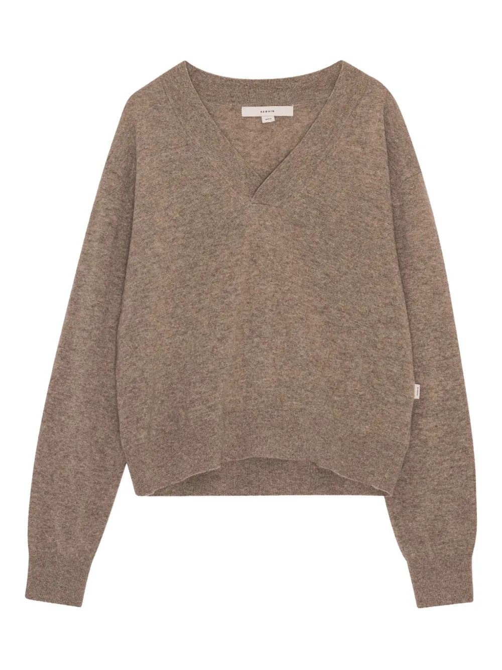 REMAIN V-neck Sweater | Brown | FARFETCH | Farfetch Global