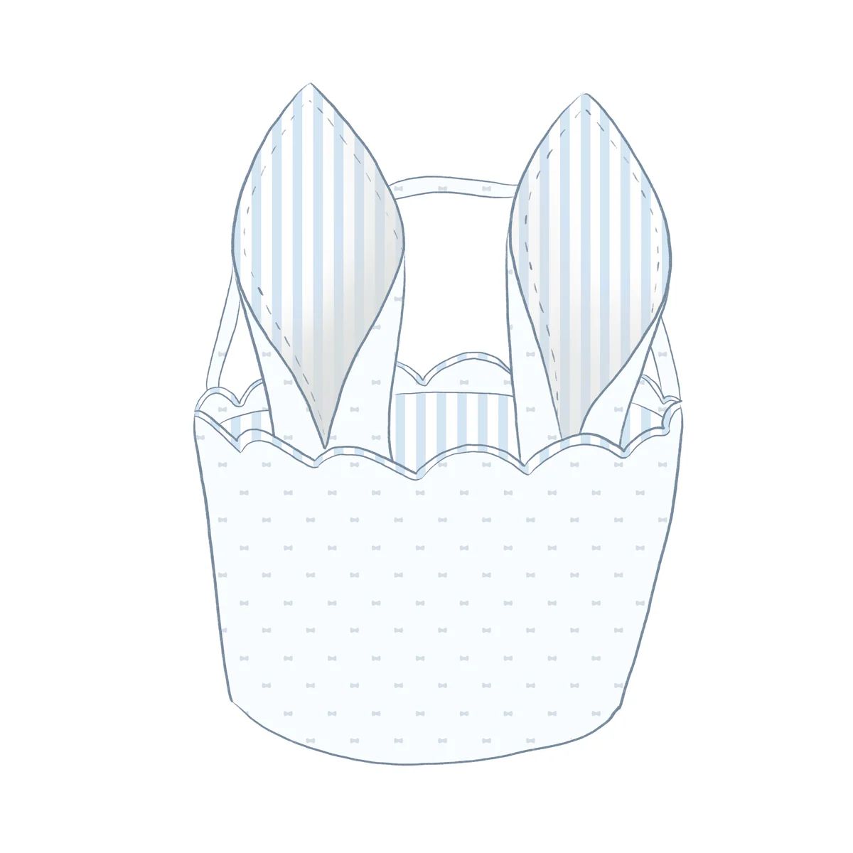 Easter Basket - Noah Swiss Dot | Dondolo