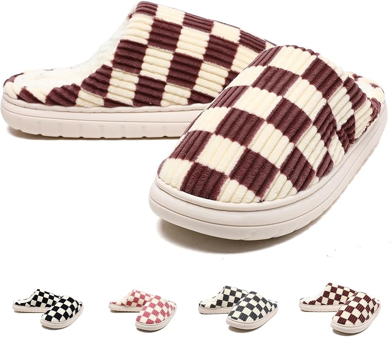 Guyarns House Slippers for Women,Fuzzy Mens Slippers,Casual House Shoes Memory Foam Womens Slippe... | Amazon (US)