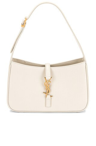 Saint Laurent Le 5 A 7 Hobo Bag in Cream | FWRD 