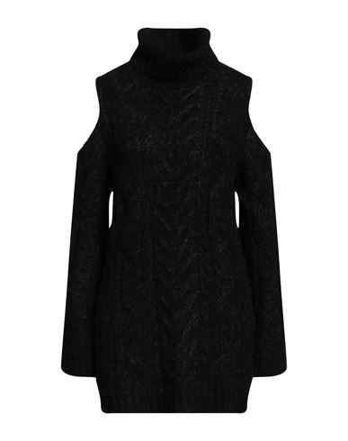 P. a.r. o.s. h. Woman Turtleneck Black Size XS Cotton, Alpaca wool, Polyamide | YOOX (US)