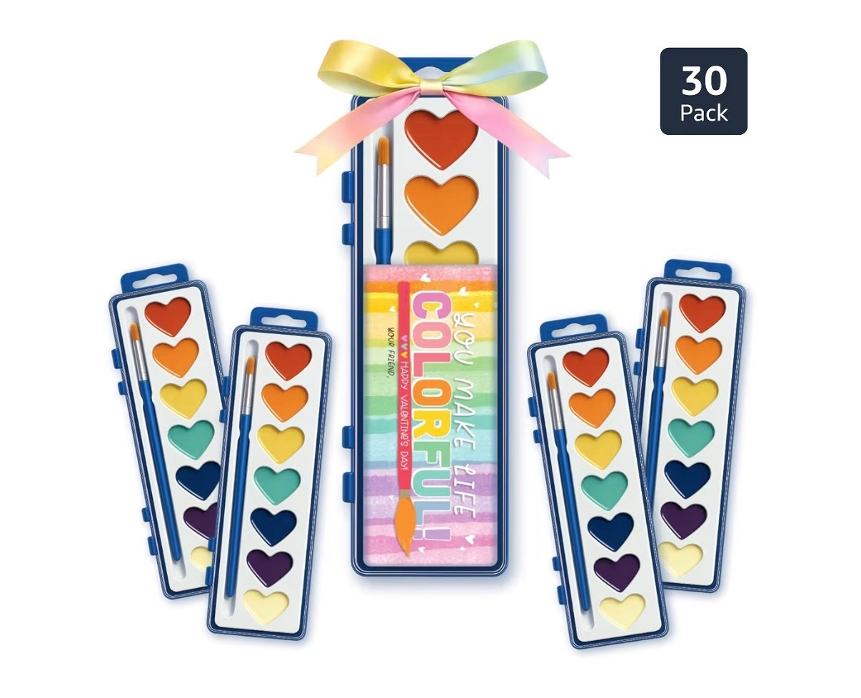 I’ve done these for my students and both girls at one point! I’ll add mini water color pads too.