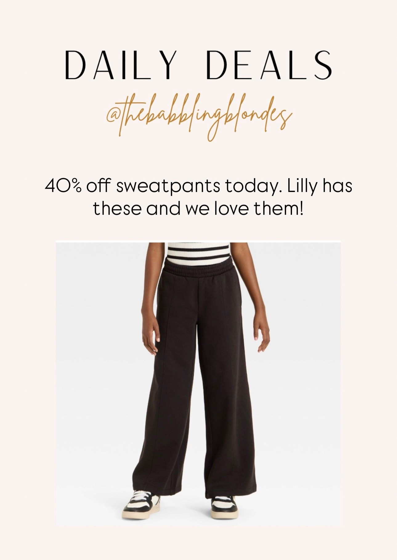40% off all toddler sweatpants and sweatshirts! Today only! #targetcircle #targetfinds 

#LTKStyleTip #LTKKids #LTKSaleAlert