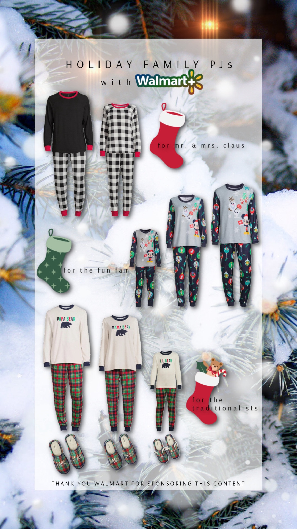 Which pajamas would you matchy match your crew with☺️😂?! @walmartfashion coming through with ALL the options🙌🏽! Whether y’all are Disney lovers, super cute traditionalists, or wear your tinsel and glitter internally🤣 - #WalmartFashion has you covered😎! Everything under $18 too! Yes please🙋🏻‍♀️! #walmartpartner 

#LTKSeasonal #LTKGiftGuide #LTKHoliday