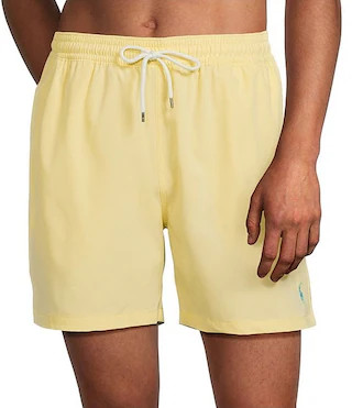 Traveler Solid 5.75" Inseam Swim Trunks | Dillard's