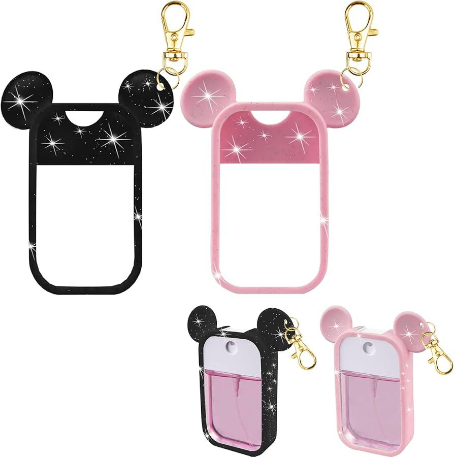 TERPINK 2 Pack Silicone Case Compatible with Touchland Hand Sanitizer Spray 1 fl oz, Mouse Design... | Amazon (US)