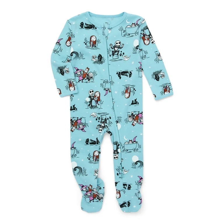 Character Baby Two-Way Zip Front Footed Sleep N Play Pajamas, Sizes Newborn-6/9 Months | Walmart (US)