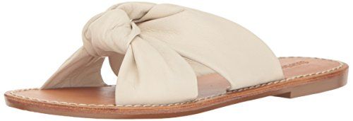 Soludos Women's Knotted Slide Sandal Flat, Ivory, 5 B US | Amazon (US)