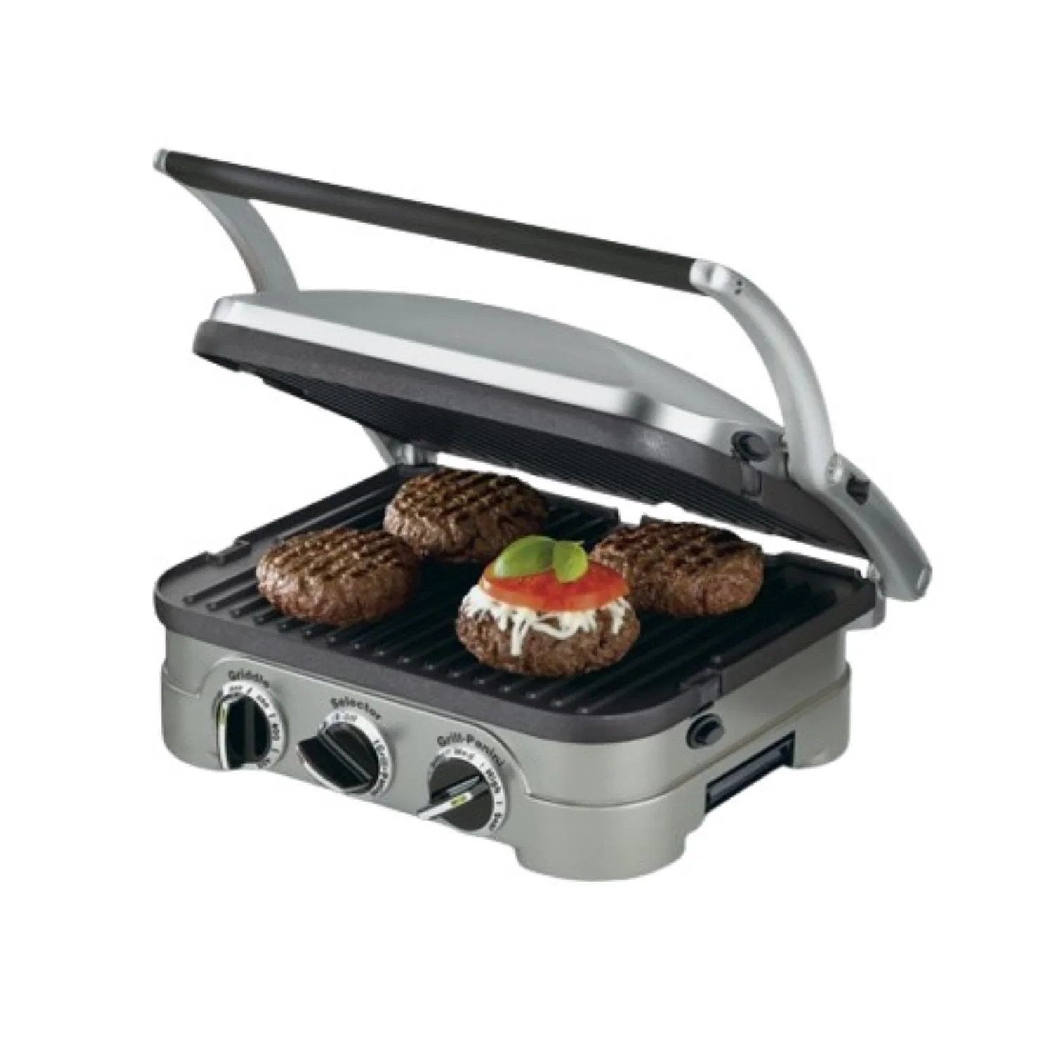 Cuisinart® Griddler® Indoor Grill, Griddle, and Panini Press Color, Stainless Steel, GR-4NNAS | Walmart (US)