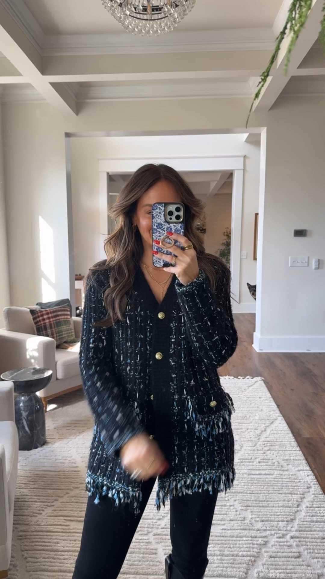 KRIS-BF takes half off my fave bralette! Skinny jeans outfit but make it CHIC! Cardigan is a fave from last year and these skinny jeans are SO stretchy, comfy & easy to wear. In XS sweater. Be SURE to size up in jeans. I’m in 26. 

#LTKHoliday #LTKSaleAlert #LTKFindsUnder100