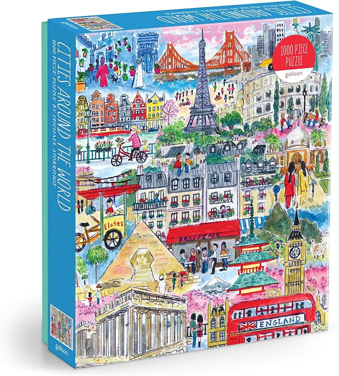Galison Cities Around The World – 1000 Piece Michael Storrings Jigsaw Puzzle Featuring Beautifu... | Amazon (US)