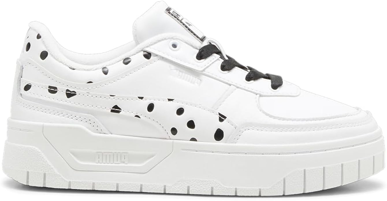 Puma Womens Cali Dream Dalmatian Polka Dot Lace Up Sneakers Shoes Casual - White | Amazon (US)