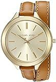Michael Kors Women's MK2256 Runway Watch With Brown Leather Wrap Band | Amazon (US)