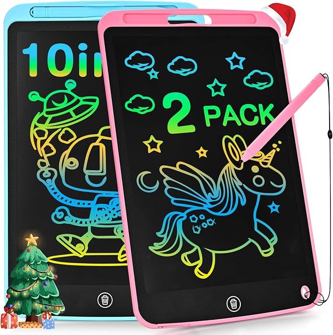 Toddler Kids Toys Gifts - 2 Pack LCD Writing Tablet 10 Inch Doodle Board, Electronic Drawing Tabl... | Amazon (US)