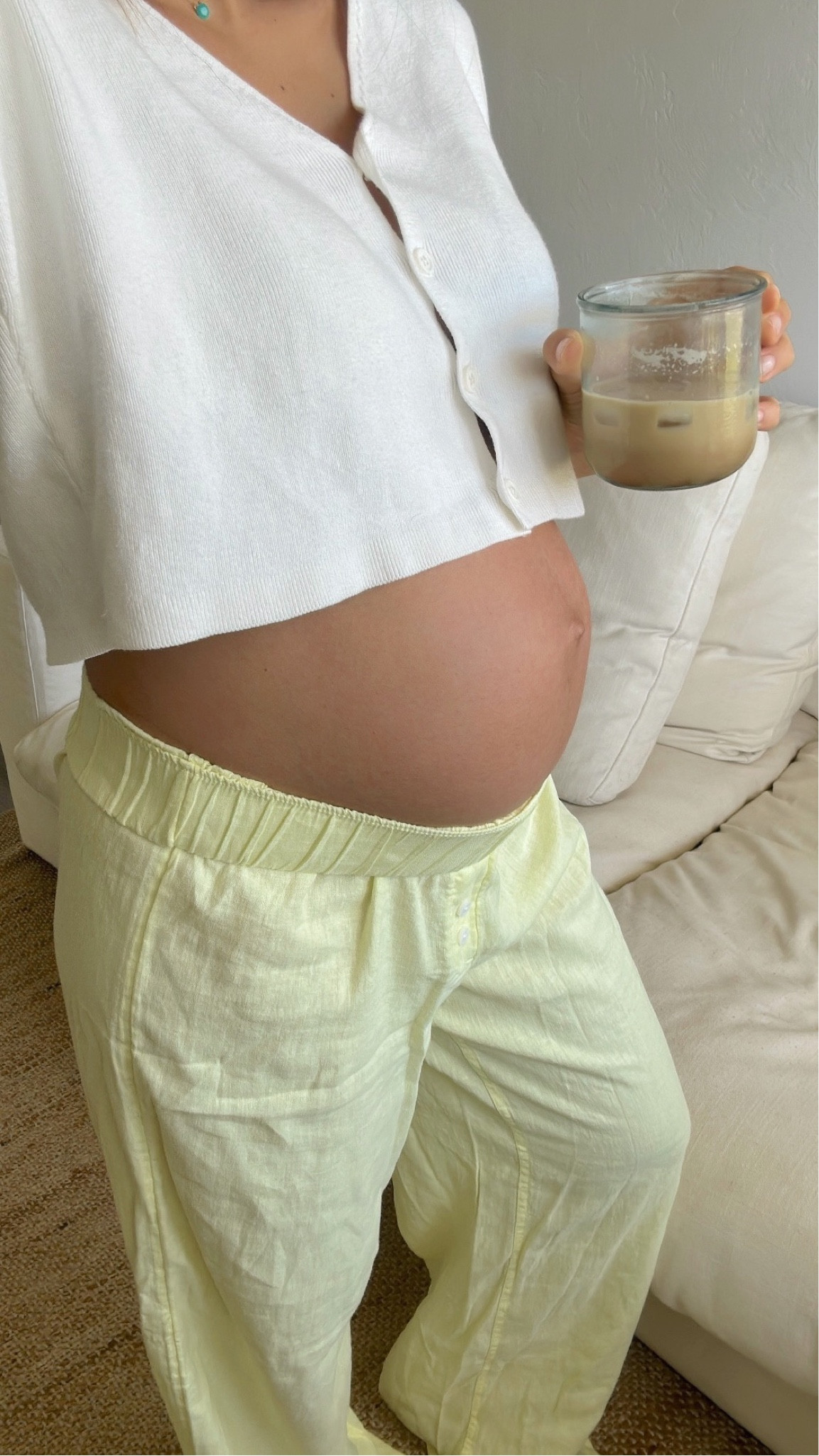 best. linen. pants. ev. 🌞 cardi is brandy melville

#LTKBump #LTKBaby