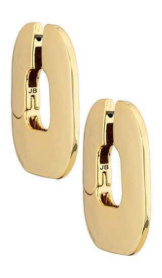 Mega Cushion Hoops in High Polish Gold | Revolve Clothing (Global)