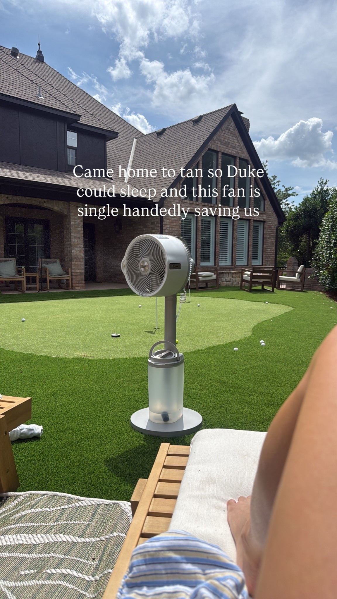 Came home to tan so Duke could sleep and this Shark FlexBreeze Pro Mist fan is single handedly saving us

#LTKSeasonal #LTKHome #LTKmomlife