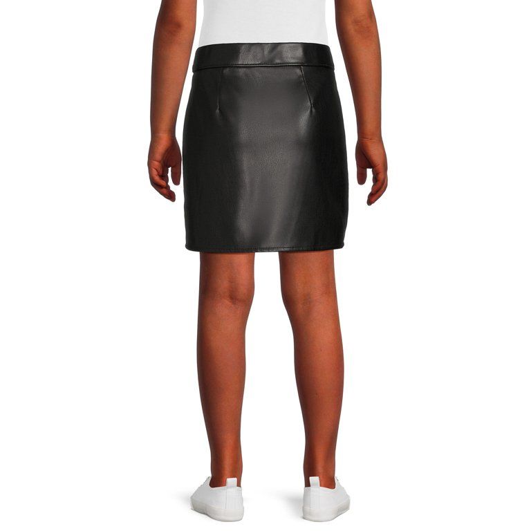 Wonder Nation Girls Pleather Skirt, Sizes 4-18 & Plus | Walmart (US)