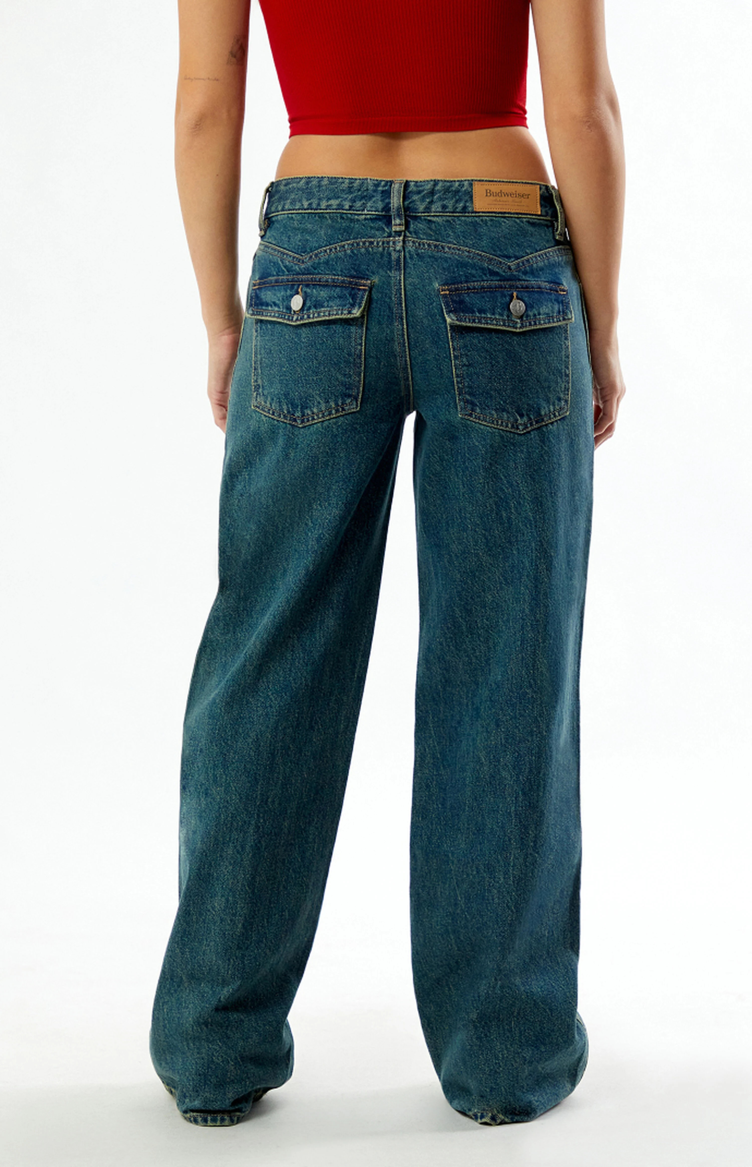 Budweiser By PacSun Western Low Rise Baggy Jeans | PacSun