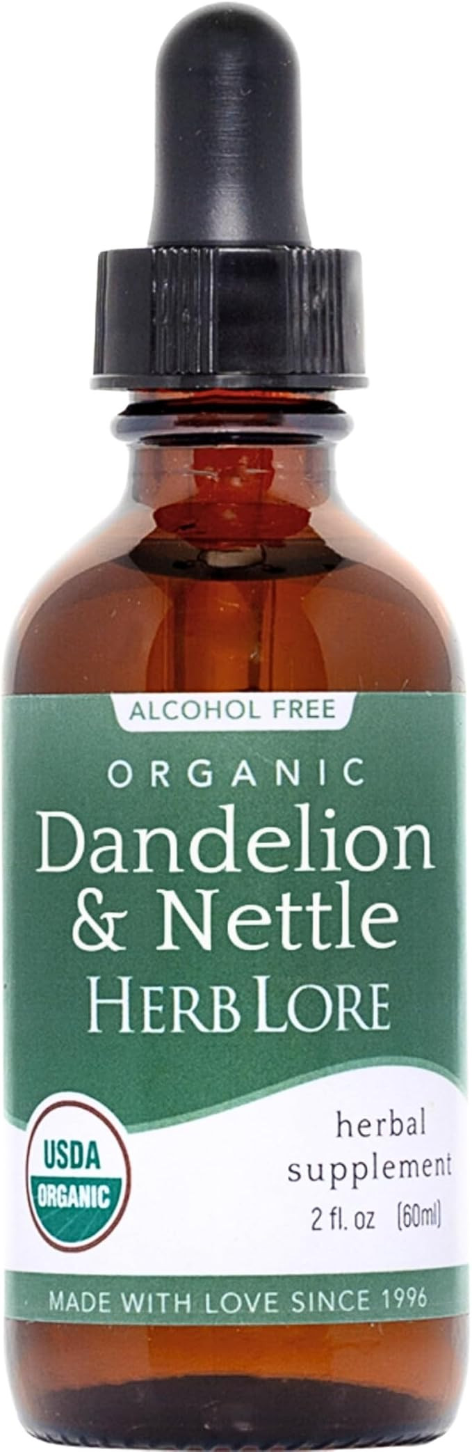 Herb Lore Organic Dandelion & Nettle Tincture - Liquid Dandelion Leaf & Stinging Nettle Leaf Extr... | Amazon (US)