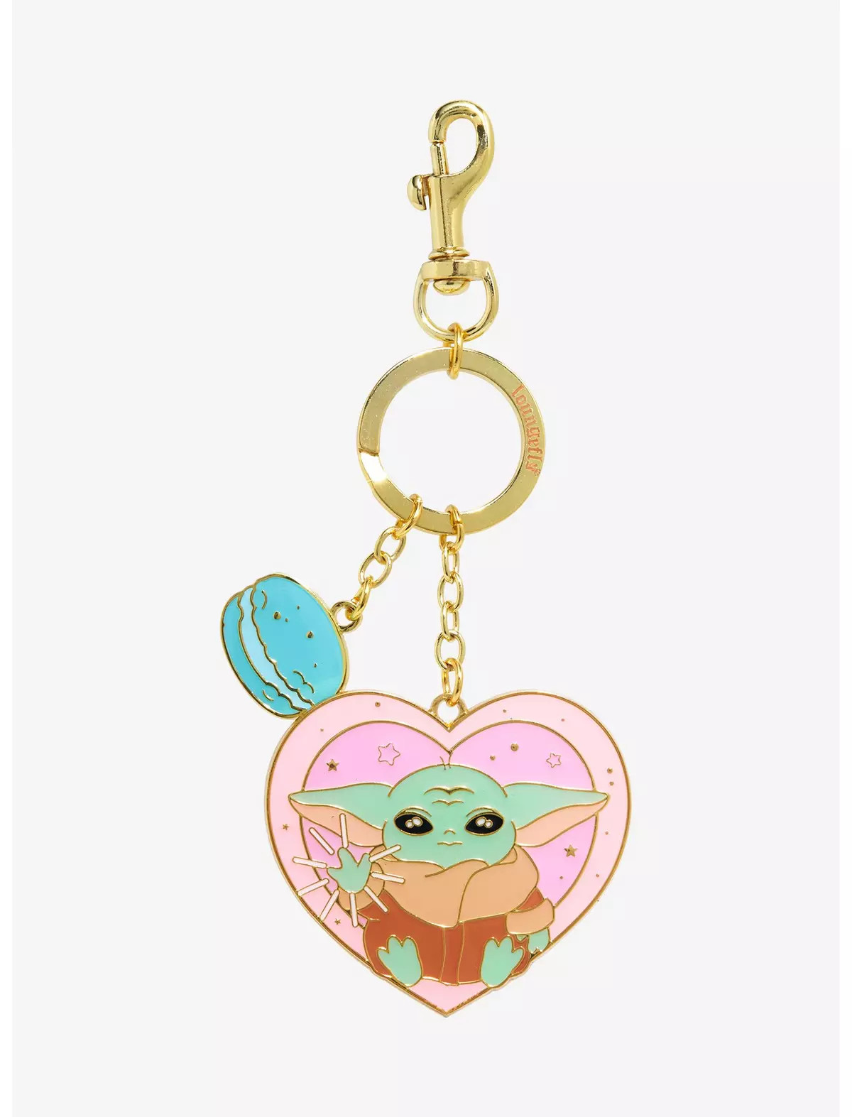 Loungefly Star Wars The Mandalorian Grogu Heart Multi-Charm Keychain - BoxLunch Exclusive | BoxLunch