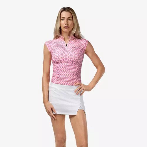 Floral Print Sleeveless Polo Shirt | PGA TOUR Superstore