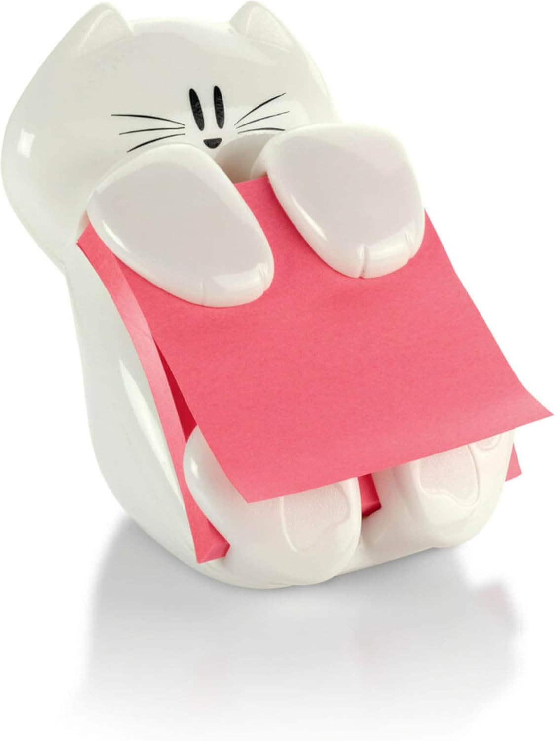Post-it Dispenser, Sticky Note Holder, White Cat Design, Includes 45 Pop-Up Sheets of 3 in x 3 in... | Amazon (US)
