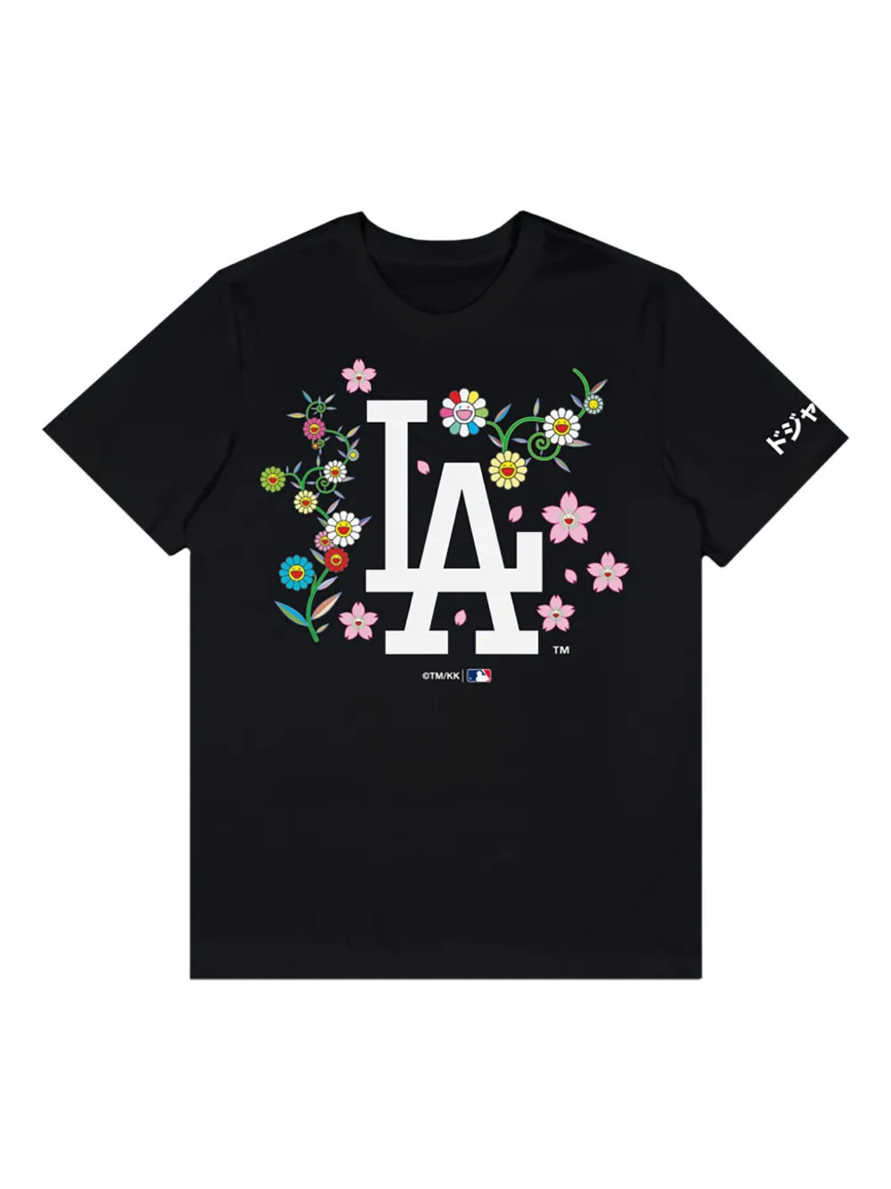 Takashi Murakami x LA Dodgers floral-print T-shirt - Black | Farfetch Global
