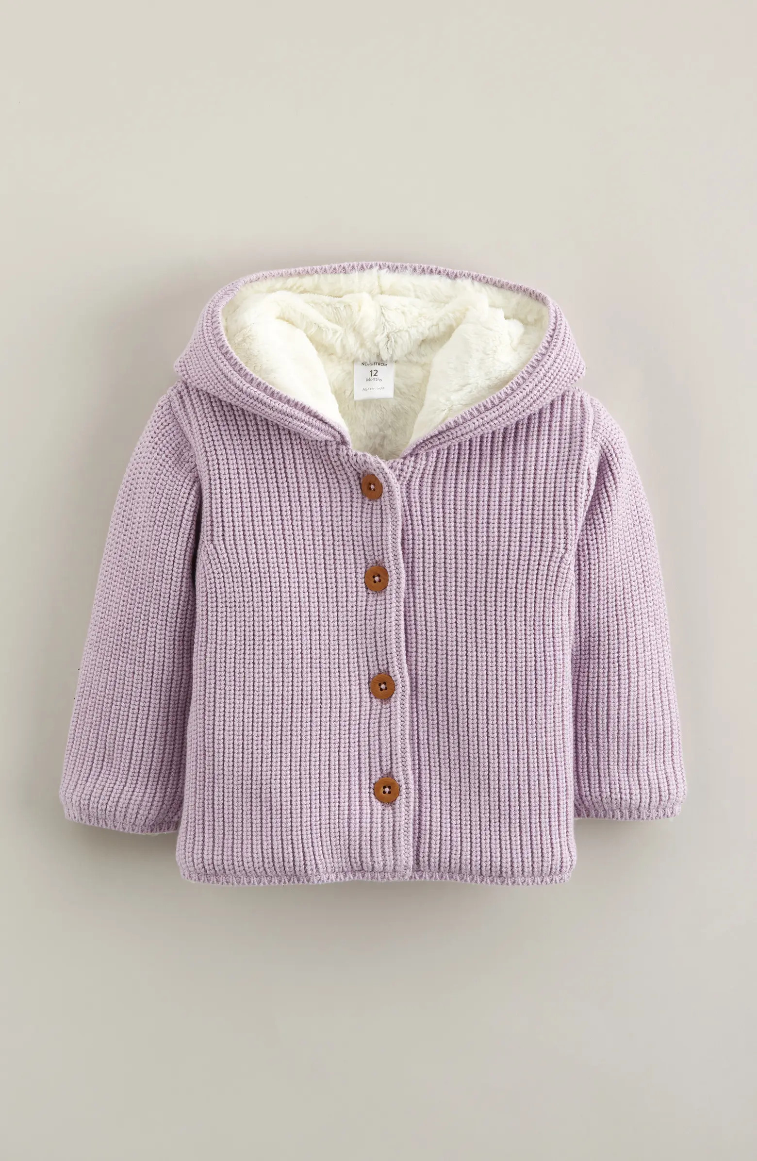 Nordstrom Fleece Lined Hooded Cardigan | Nordstrom | Nordstrom