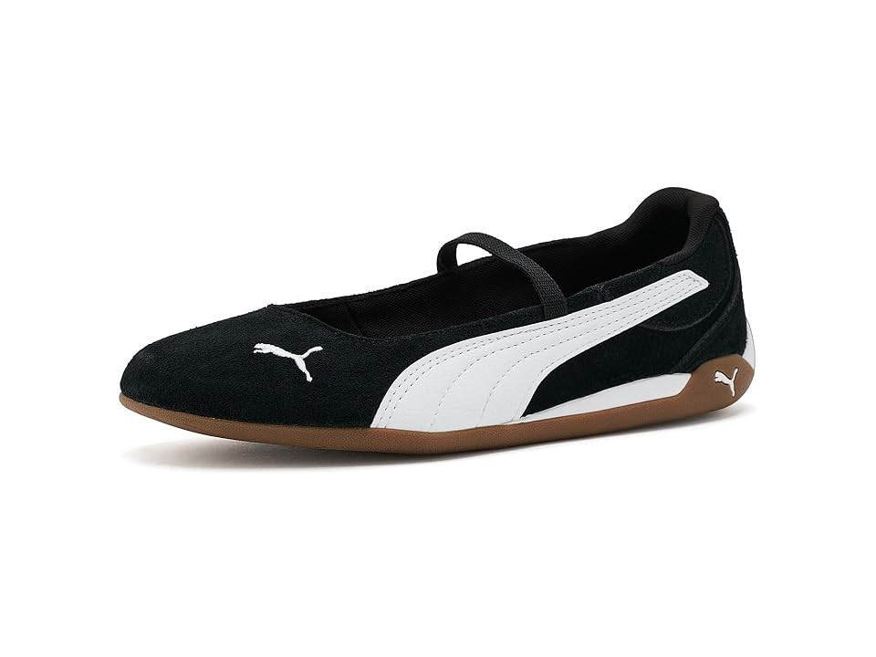 PUMA Replicatch Ballet Shoes Women's Flat Shoes Puma Black/Puma White/Gum: 9.5 B - Medium | Zappos.com