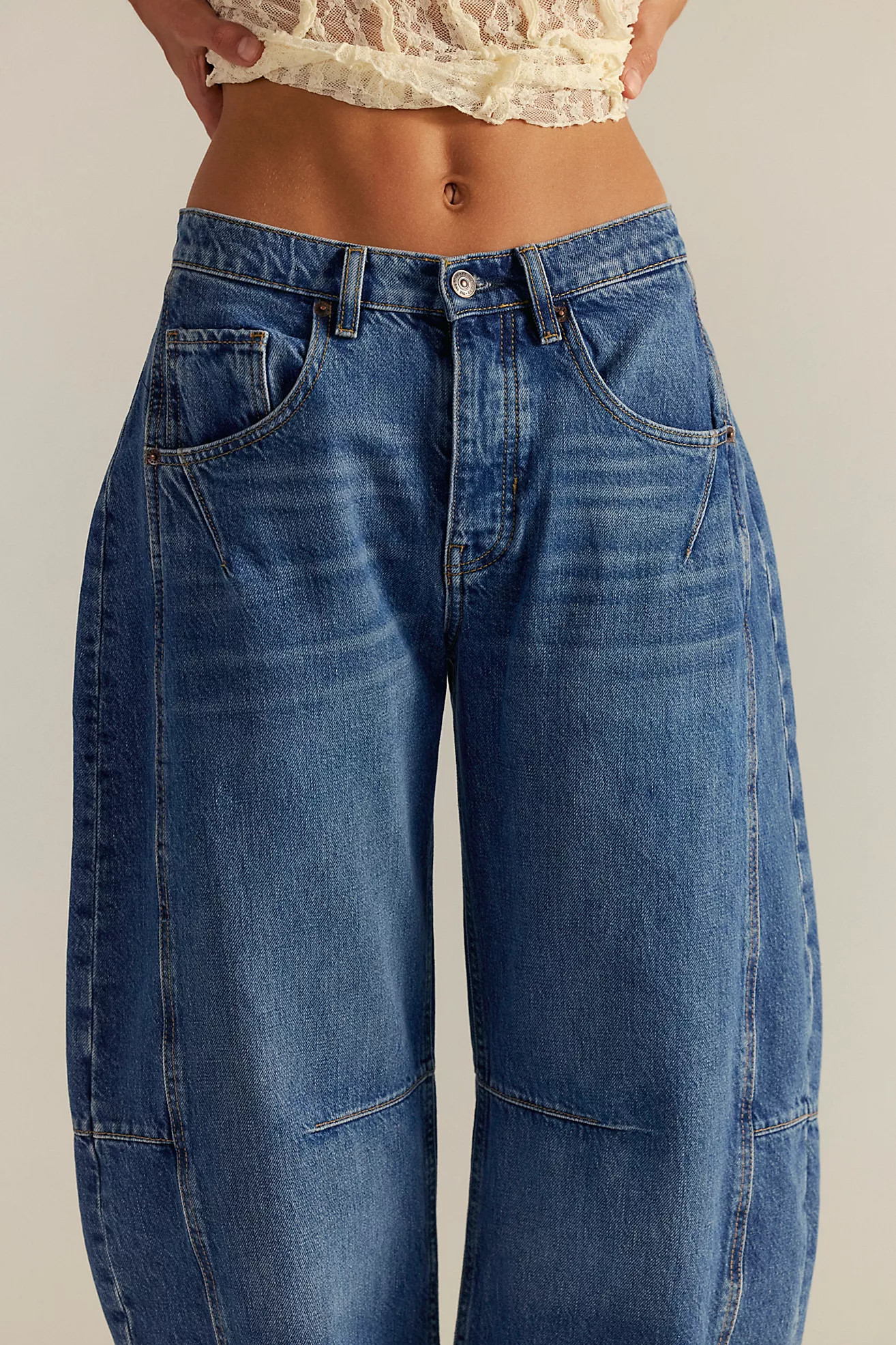 CRVY Venus Barrel Jeans | Free People (Global - UK&FR Excluded)