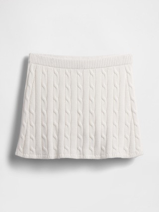 100% Cotton Cable-Knit Mini Skort | Gap (US)