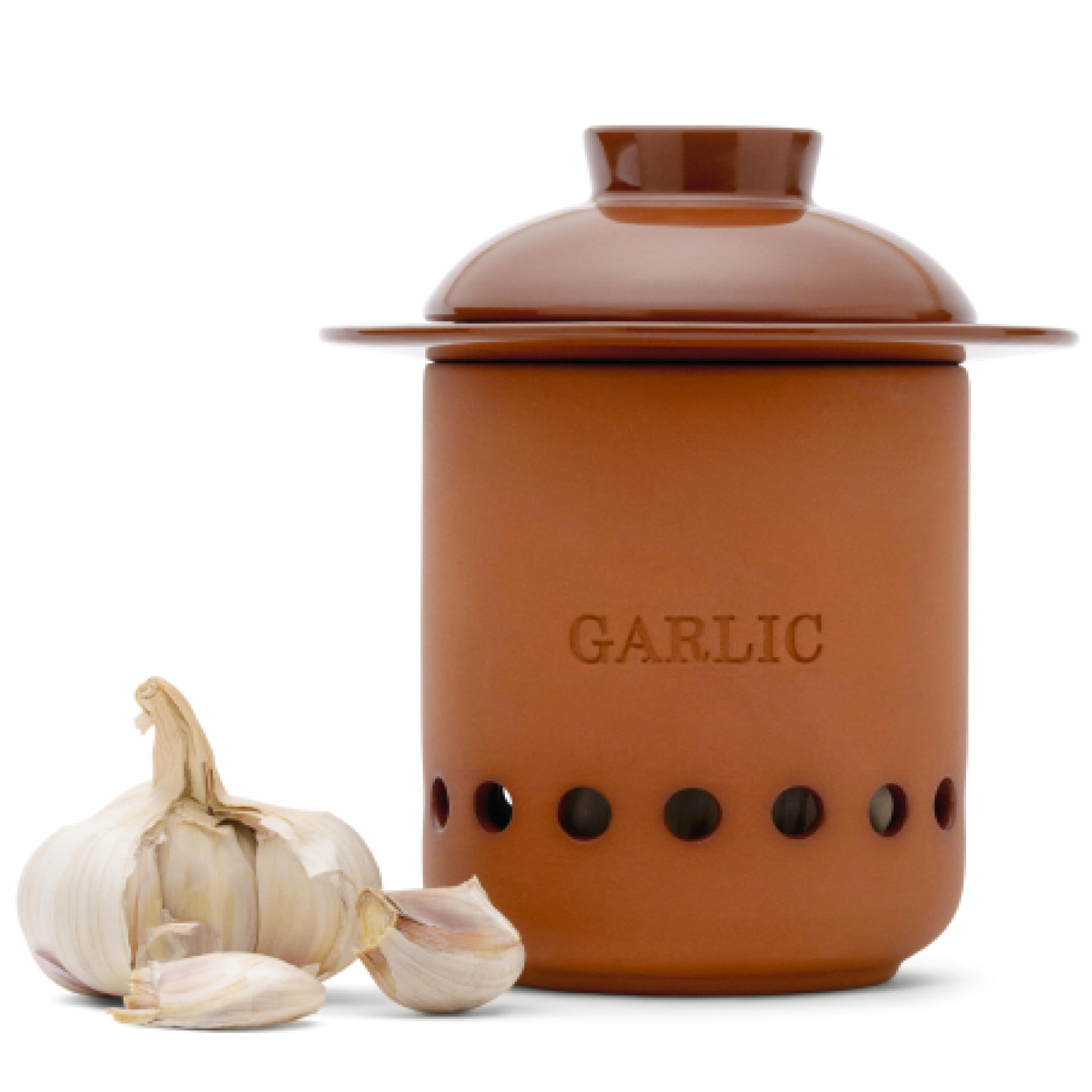 Monkey Business – Garlic Keeper – Terracotta Garlic Storage Container with Separate Ventilate... | Amazon (US)