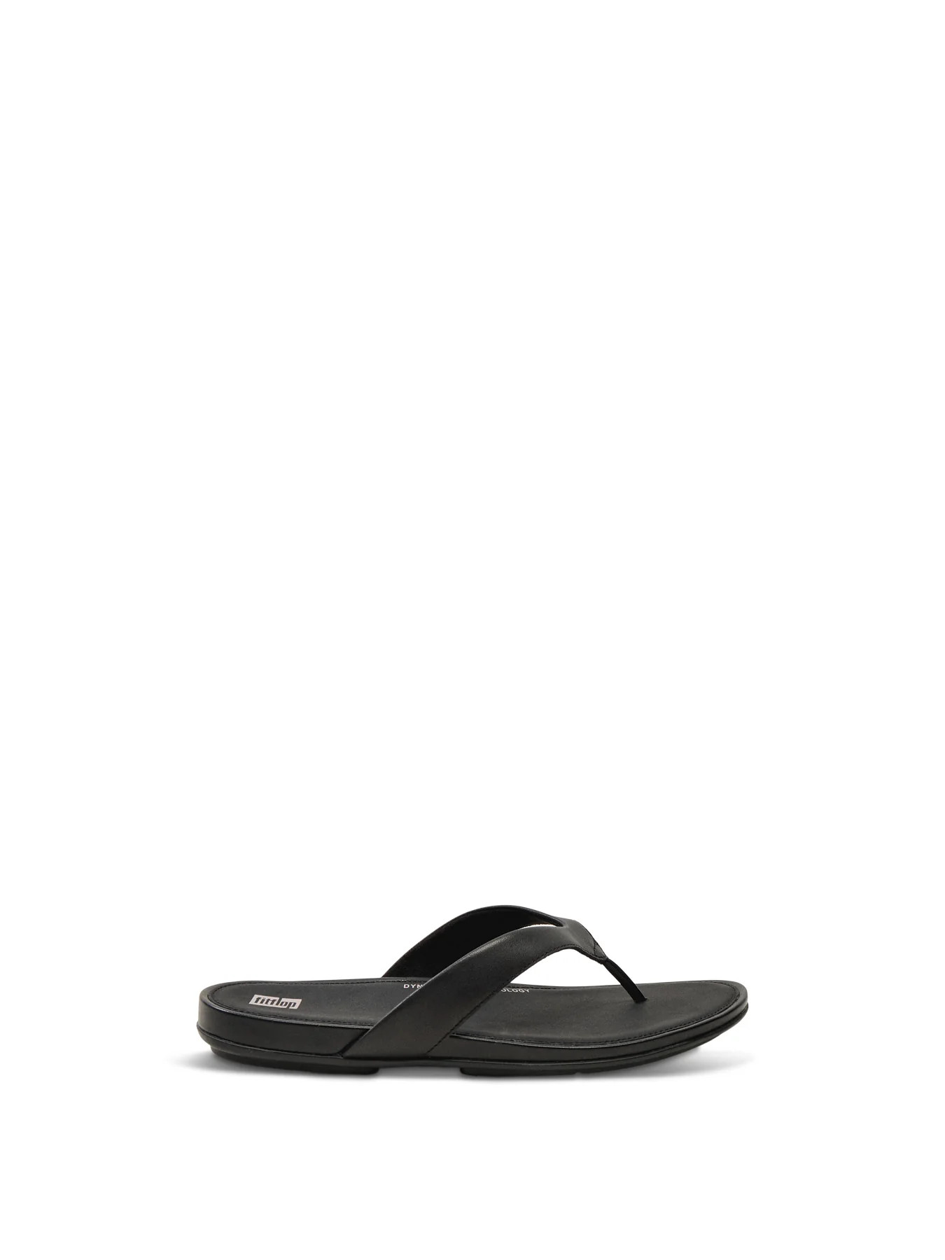 Gracie Leather Flip-Flops Black | Fenwick UK