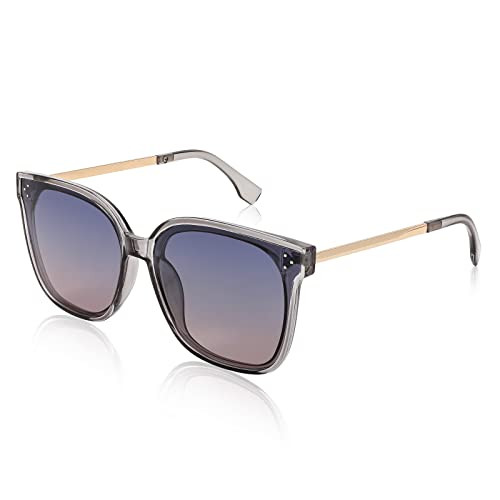 Amazon.com: FEISEDY Sunglasses Womens, Oversized Retro Square Polarized Sunglasses, Trendy Shades... | Amazon (US)