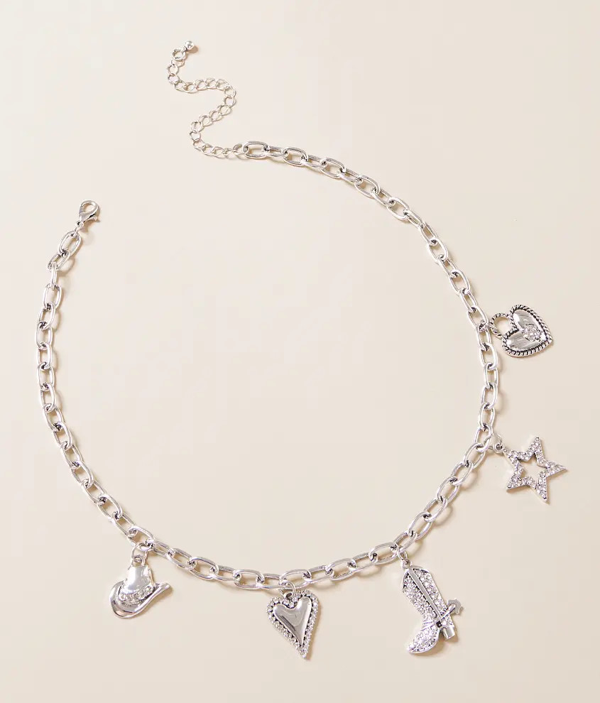 Western Glitz Charm Necklace | Buckle