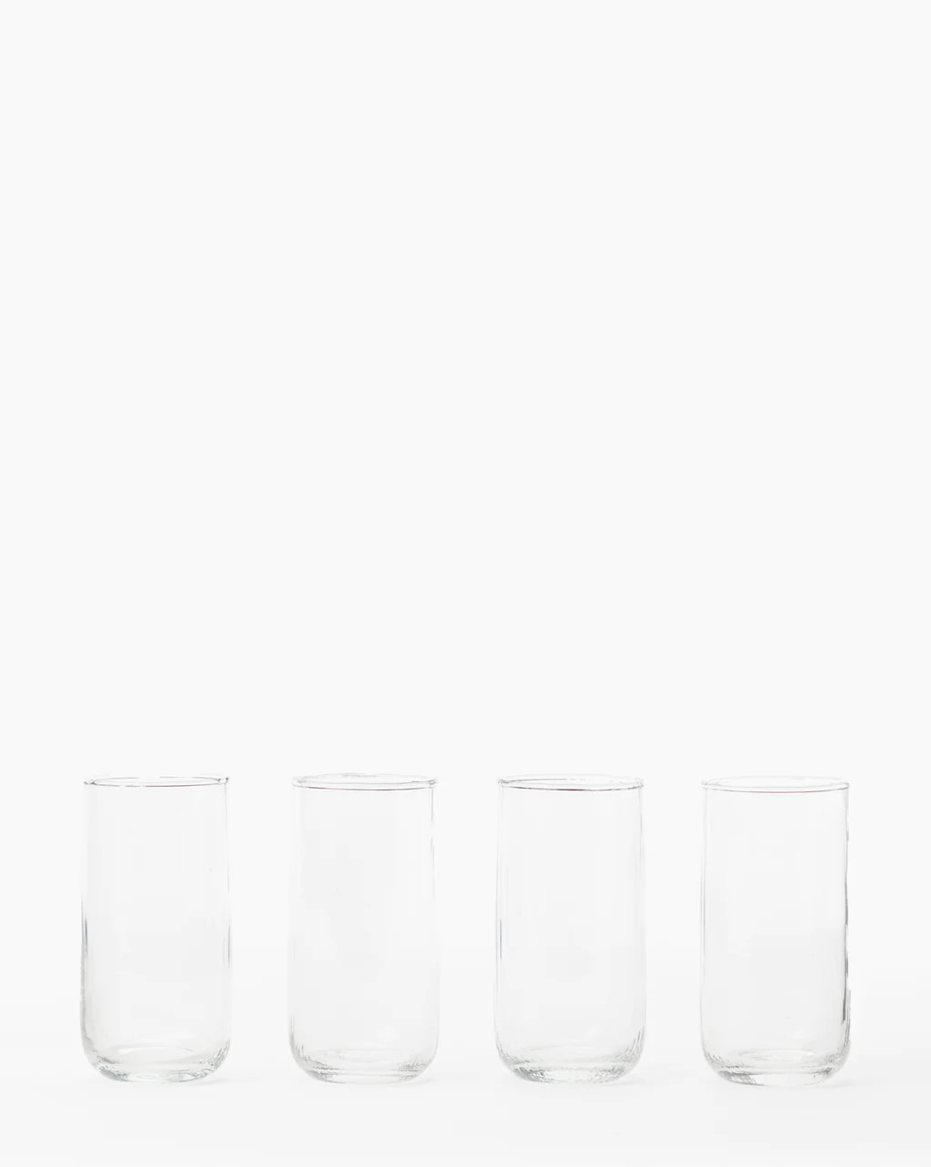 Ribbed Tall Drinking Glasses (Set of 4) | McGee & Co.