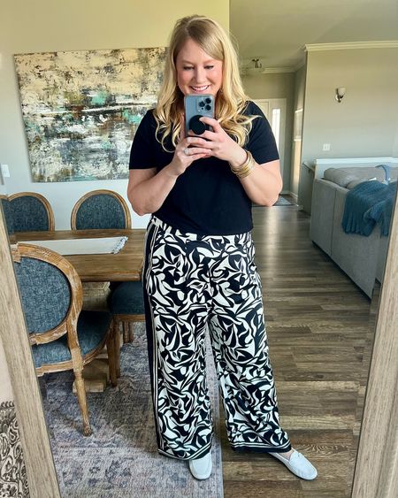 I get SO MANY compliments on these pants. They’ve so comfortable and have a stretchy waistband. I sized up on these  

#LTKmidsize #LTKsalealert #LTKfindsunder50
