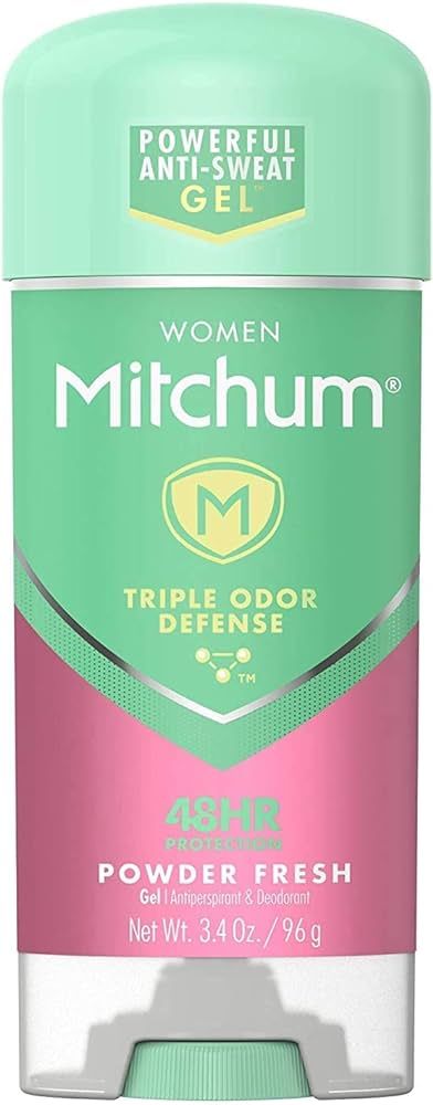Mitchum Anti-Perspirant & Deodorant for Women, Power Gel, Powder Fresh, 3.4 oz (96 g) (Pack of 4) | Amazon (US)
